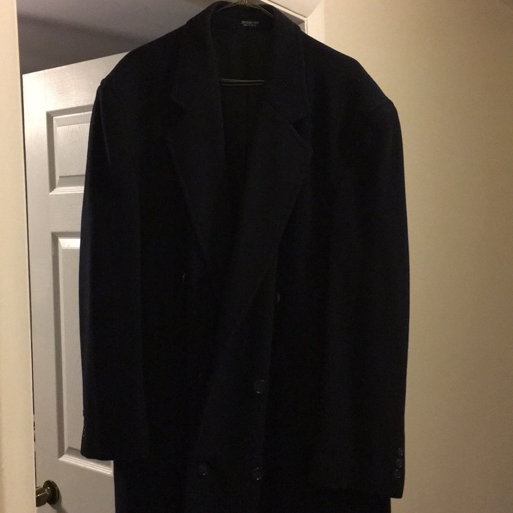 Navy over coat